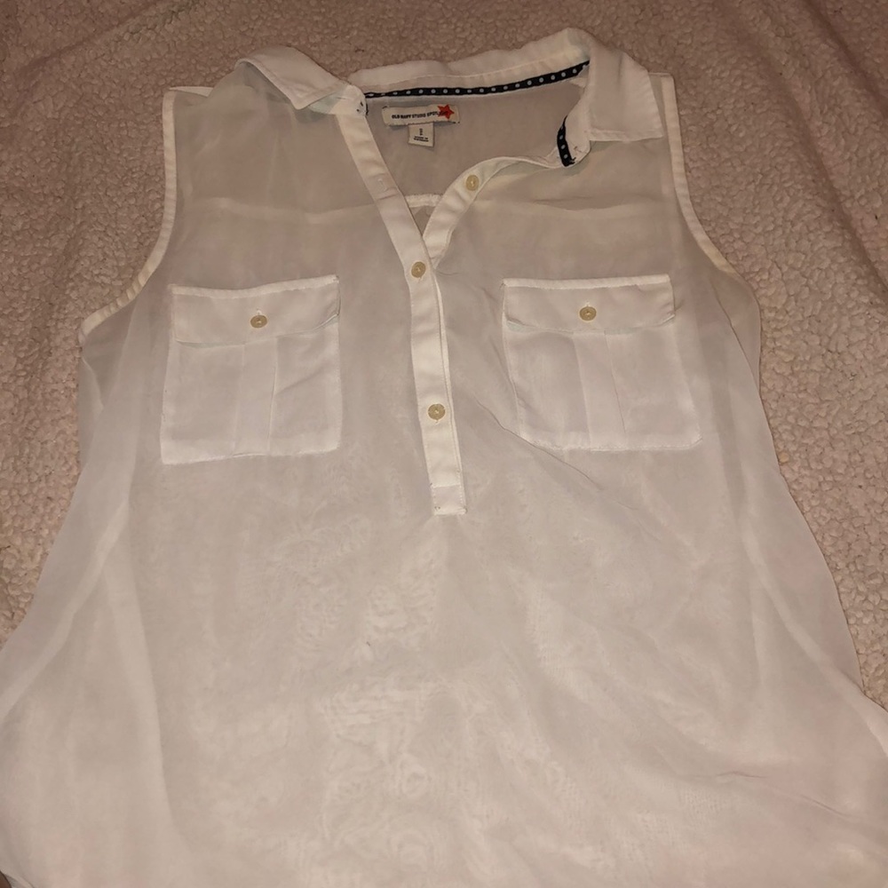 White tank top blouse